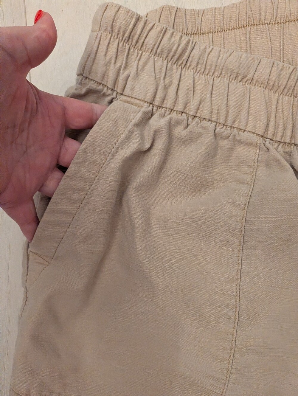 Lane Bryant Medium Khaki Pants With Cuffed Legs - Picture 4 of 6